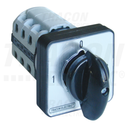 Selector, 1-0-2 TKV-209/3 400V, 50Hz, 20A, 2×3P, 5,5kW, 48×48mm, 90°