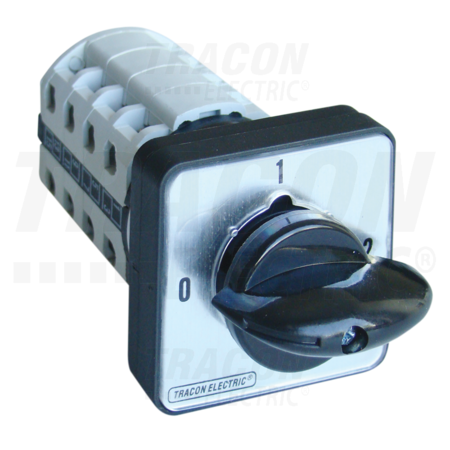 Selector, 0-1-2 TKB-329/4 400V, 50Hz, 32A, 2×4P, 11kW, 64×64mm, 90°