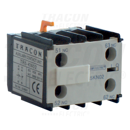 Contact auxiliar frontal, pentru contactor auxiliar tr1k tr5kn20 230v, 50hz, 2a, 2×no