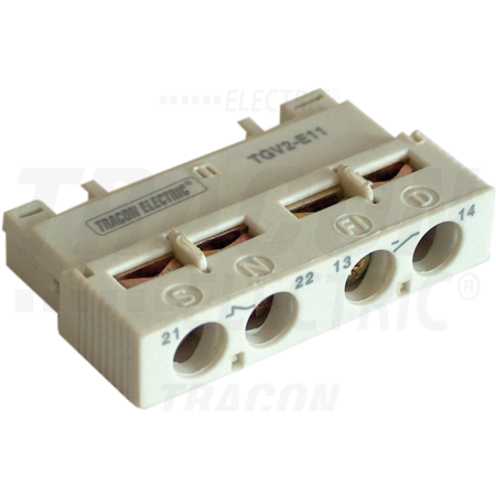 Contact auxiliar frontal TGV2-E20 2×NO