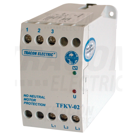 Releu supraveghere tensiune in retele trifazate fara nul tfkv-02 3×400v ac ( 0,7-1,2)xun fix, 5a/250v ac