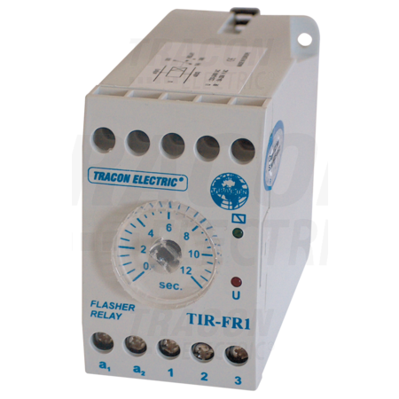 Relee tip generare de impuls tir-fr1 250v ac, 0,5s / 0-12s, 5a/250v ac, 10a/24v ac/dc