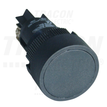 Buton, corp din material plastic, negru NYGEA125 1×CO, 0,4A/400V AC, IP42, d=22mm