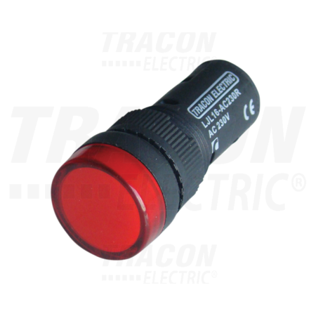 Lampa de semnalizare cu LED, rosie LJL16-DC230R 230V DC, d=16mm