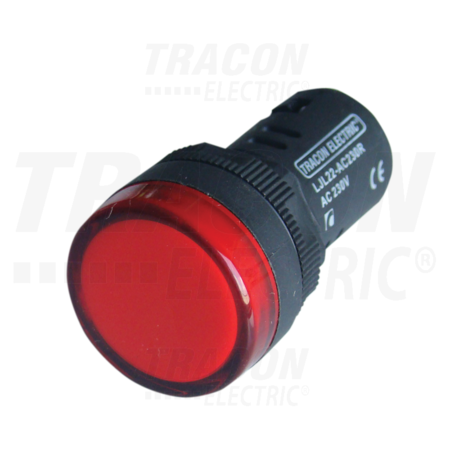 Lampa de semnalizare cu LED, rosie LJL22-DC230R 230V DC, d=22mm