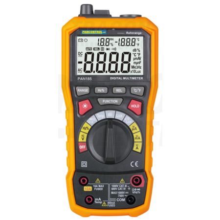 Multimetru digital PAN185 C, Term, Humidity, dB, Hz,Lux,