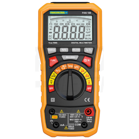 Multimetru digital True RMS PAN188 DCV, ACV, DCA, ACA, OHM, C, °C, dioda