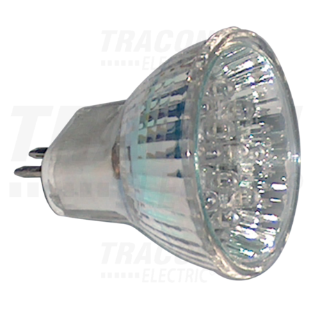 Sursa LED, galben MR11L-Y 12 V AC/DC, MR11, 0,8W, 120°, G5.3, 12×LED