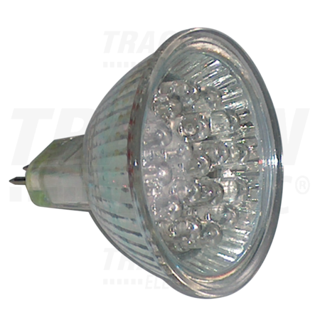 Sursa LED, verde MR16L-G 12 V AC/DC, MR16, 1,2W, 120°, G5.3, 18×LED