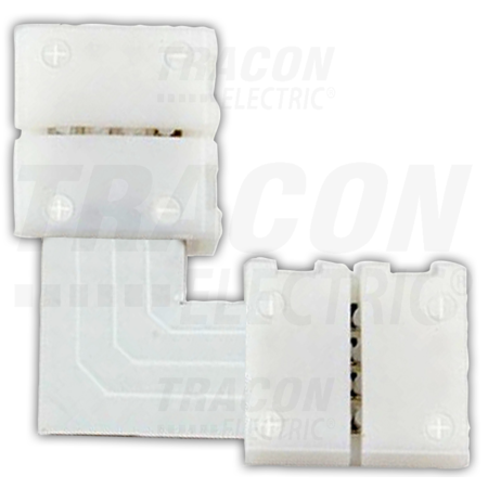 Conector rapid pentru bandaled in forma de l lsztl8 w=8 mm, 2p