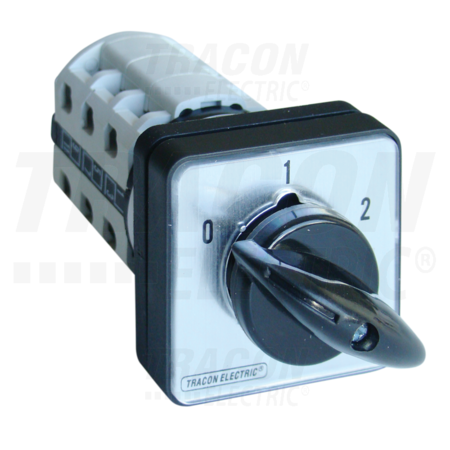 Selector, 0-1-2, in carcasa TKB-326/3T65 400V, 50Hz, 32A, 2×3P, 11kW, 64×64mm, 60°, IP65