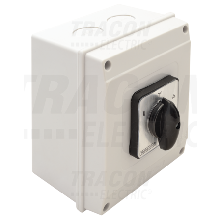 Comutator stea-triunghi pentru motor, in carcasa TKM-25/CT65 400V, 50Hz, 25A, 7,5kW, 48×48mm, IP65