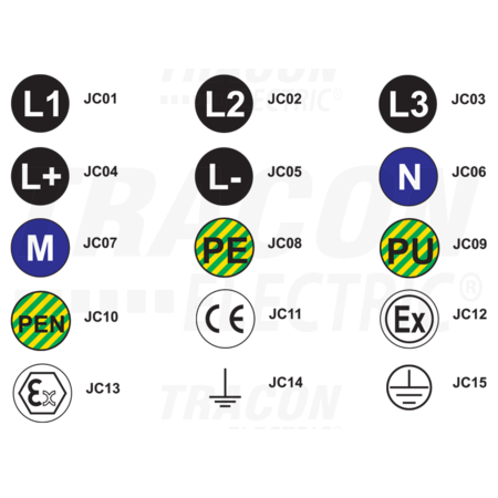 Eticheta autoadeziva, L2 JC02 d=20 mm