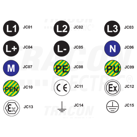 Eticheta autoadeziva, l- jc05 d=20 mm