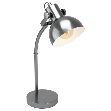 Lampa de masa LUBENHAM 1 nickel-antique, creme 220-240V,50/60Hz