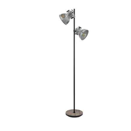 Lampa pardoseala BARNSTAPLE brown-patina, negru 220-240V,50/60Hz