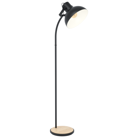 Lampa pardoseala LUBENHAM negru, brown 220-240V,50/60Hz