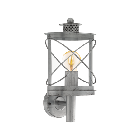 Lampa perete HILBURN 1 silver-antique 220-240V,50/60Hz IP44