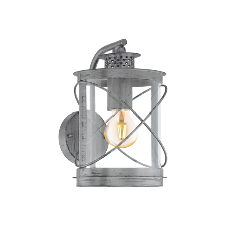 Lampa perete HILBURN 1 silver-antique 220-240V,50/60Hz IP44