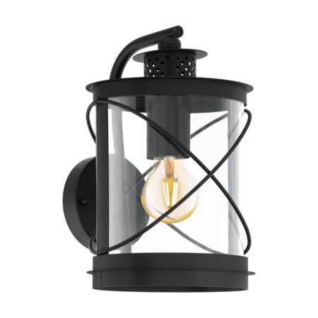 Lampa perete HILBURN negru 220-240V,50/60Hz IP44