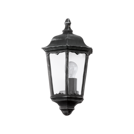 Lampa perete NAVEDO negru, silver-patina 220-240V,50/60Hz IP44