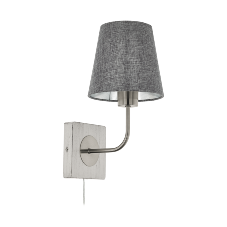 Lampa perete PAUSIA alb-patina, satin nickel 220-240V,50/60Hz