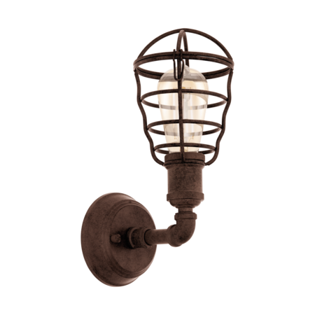 Lampa perete port seton antique-brown 220-240v,50/60hz ip20