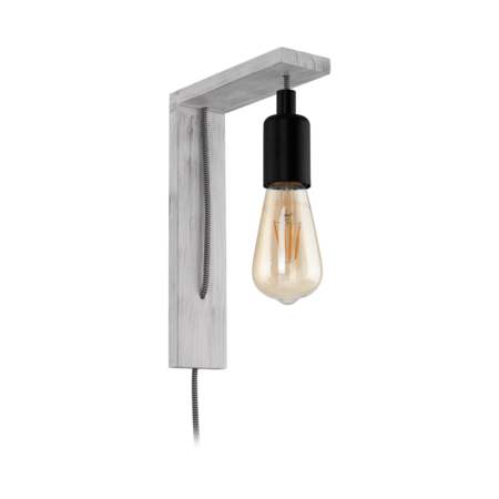 Lampa perete TOCOPILLA alb-patina, negru 220-240V,50/60Hz