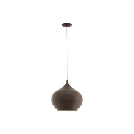 Lampa suspendata CAMBORNE dark brown, creme 220-240V,50/60Hz