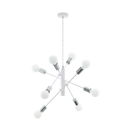 Lampa suspendata GRADOLI alb, chrome 220-240V,50/60Hz