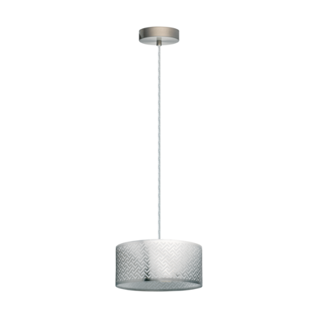 Lampa suspendata LEAMINGTON 1 satin nickel, chrome 220-240V,50/60Hz