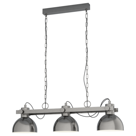 Lampa suspendata LUBENHAM 1 nickel-antique, creme 220-240V,50/60Hz