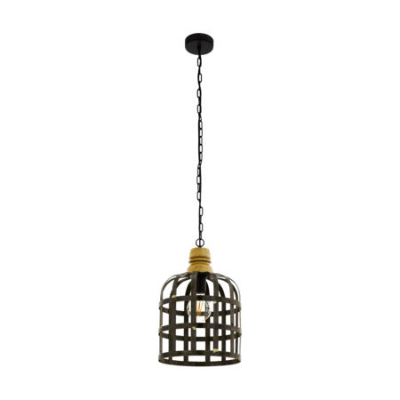 Lampa suspendata OLDCASTLE negru, brown 220-240V,50/60Hz