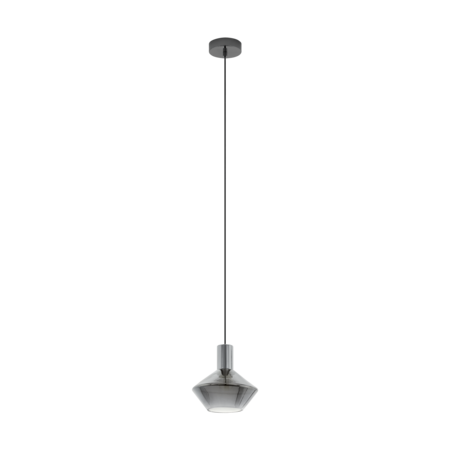 Lampa suspendata PONZANO nickel-nero 220-240V,50/60Hz