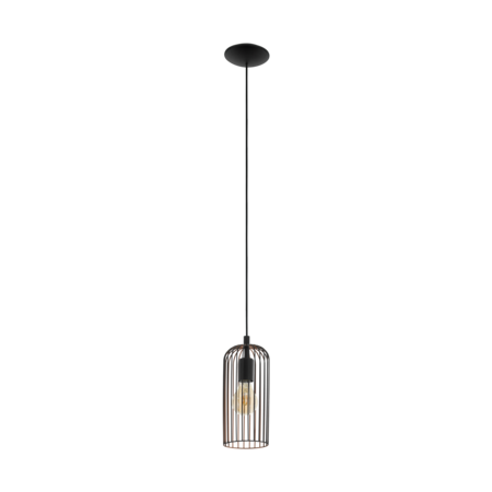 Lampa suspendata ROCCAMENA negru, copper 220-240V,50/60Hz