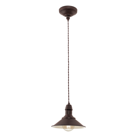 Lampa suspendata STOCKBURY antique-brown, beige 220-240V,50/60Hz IP20