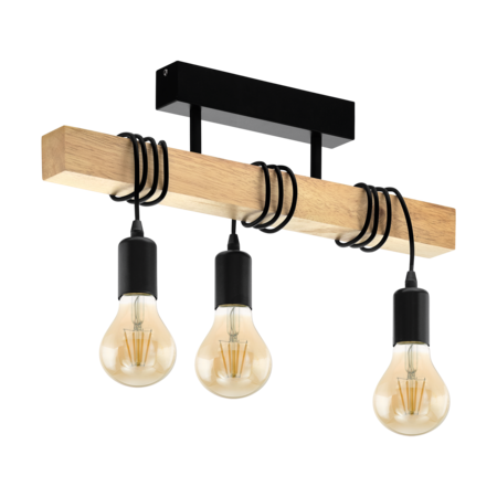 Lampa tavan townshend negru, brown 220-240v,50/60hz