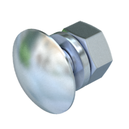 Truss-head bolt with nut and washer f | type frs 8x25 f