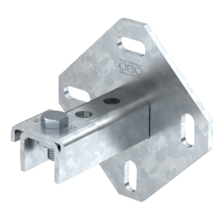 Wall, floor and ceiling bracket with 3 holes | type wbdhe 41 ft