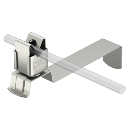 Roof conductor holder for tiled roofs, angled, rd 8, a2 8 mm | type 157 i-va