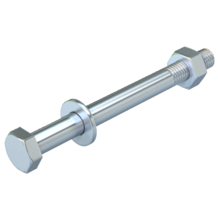 Hexagonal bolt with nut and washer | Type SKS 10x110 G