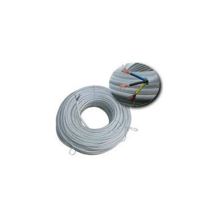 Cablu flexibil cupru 2x0.75 mm alb 