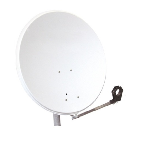 Antena satelit 80cm/75cm,ol,39db,sup.plia.lnb incl.,alb