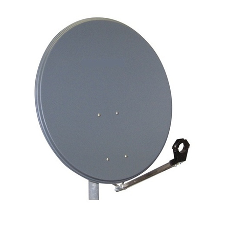 Antena satelit 80cm/75cm,ol,39db,sup.plia.lnb incl.,antracit