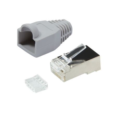 Conector rj45 pt flex cat.6 ecranat incl. manson gr, 100 buc