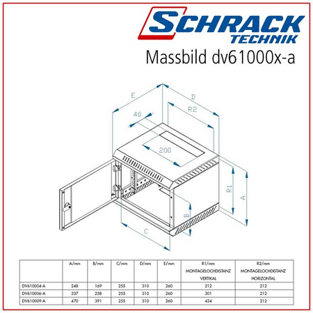 Dulap 10 9U 310x470x260mm