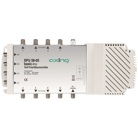 Multiswitch 5 IN 8 OUT pt. LNB Quattro+Quad,SPU 58-05