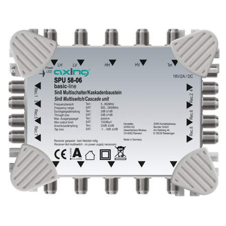 Multiswitch/cascad. 5 in 8, SPU 58-06