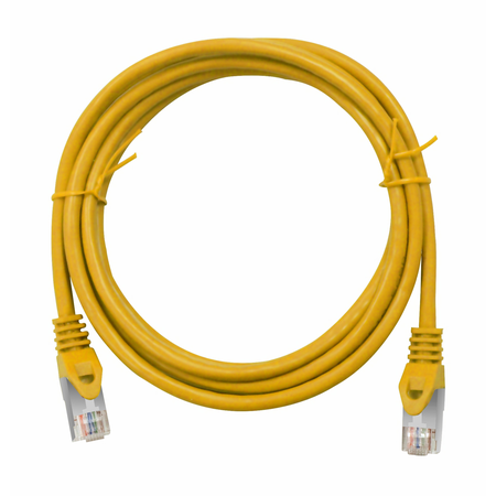 Patchcablu Cat.5 ecranat RJ45 galben 0,5m