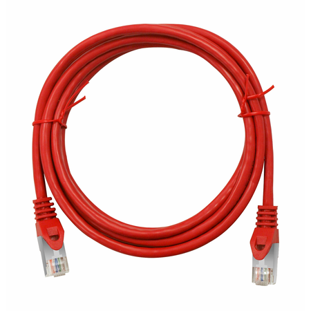 Patchcablu Cat.5 ecranat RJ45 rosu 10m